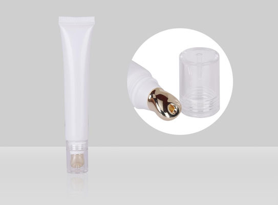 D19mm 10-25ml OEM Custom Massage Head PE Cosmetic Tubes for Eye Care Lip Serum Skin Repair